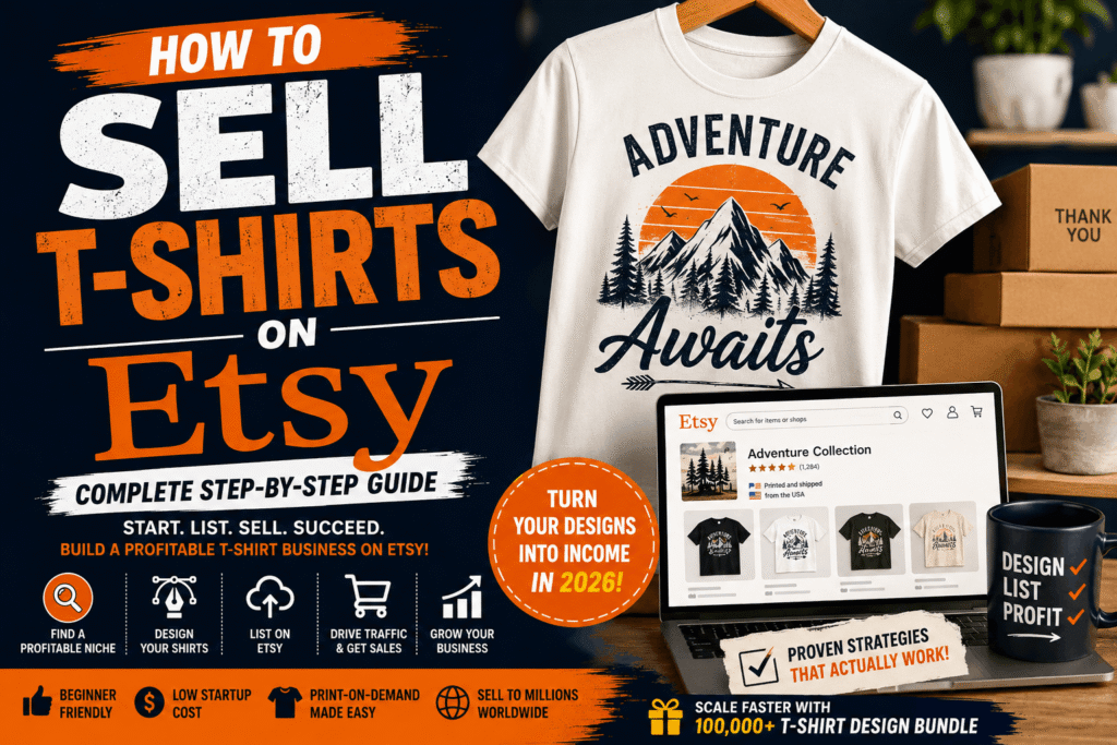How to Sell T-Shirts on Etsy in 2026 (Complete Beginner’s Guide)