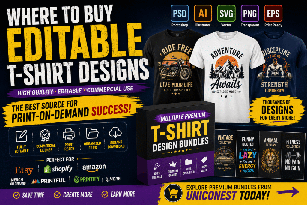 Where to Buy Editable T-Shirt Designs in 2026